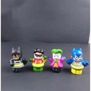 Fisher Price Little People Batman Batgirl Robin Joker Figure Toys
